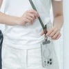 Moshi 2-in-1 Wrist &amp; Body Strap su adapteriu - Eco Leather Phone Lanyard Moss Žalias