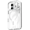 „Moshi iGlaze MagSafe“ dėklas „iPhone 17 Pro“ (sidabrinis)