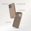 Moshi Napa MagSafe – odinis dėklas, skirtas iPhone 15 Pro (kiaušinio baltas)