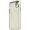 Moshi Napa MagSafe – odinis dėklas, skirtas iPhone 15 Plus (kiaušinio baltas)
