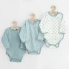New Baby Naujas Baby Classic II Uni 3vnt pilnas užtrauktukas body mėtų, dydis 56 (0-3m), 56 (0-3m)