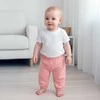 New Baby Kūdikių medvilniniai marškinėliai ir kelnių rinkinys Naujas kūdikių darželis, rožinis, 116 (5-6 metai)