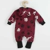 New Baby Kūdikių medvilninis kombinezonas su gobtuvu ir ausytėmis Naujas Baby paw tamsiai rožinis, dydis 56 (0-3m), 56 (0-3m)