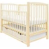 New Baby Nauja Baby LILLY lovelė su stalčiumi ir stalčiumi natural
