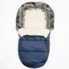 New Baby Naujas Baby Lux vilnos mėlynas žieminis paltas