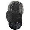 New Baby Naujas Baby Luxury Fuzzy su kailiniais juodais