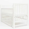 New Baby Nauja Baby BASIC lovelė su nuleidžiama šonine sienele balta