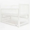 New Baby Nauja Baby BASIC lovelė su nuleidžiama šonine sienele balta