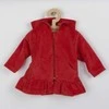 New Baby Naujas Baby Baby raudonas pusiau permatomas gobtuvas su gobtuvu, dydis 80 (9-12m), 80 (9-12m)