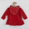 New Baby Naujas Baby Baby raudonas pusiau permatomas gobtuvas su gobtuvu, dydis 80 (9-12m), 80 (9-12m)