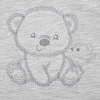 New Baby Naujas Baby Sweet Bear nėščiųjų rinkinys pilkas, 62 (3-6m), 62 (3-6m) dydis