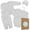 New Baby Naujas Baby Sweet Bear nėščiųjų rinkinys pilkas, 56 (0-3m), 56 (0-3m) dydis