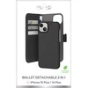 SBS Nuimama PURO piniginė – dėklas 2 viename, skirtas iPhone 15 Plus (juodas)