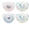 NUK Star Day and Night čiulptukas 0-6 m 2vnt/BOX berniukas, dydis 0-6 m, 0-6 m