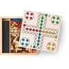 Woodyland Olymptoy Šachmatai, Ludo, Šaškės, 6 kauliukai ir Domino