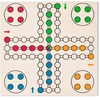 Dėlionė Woodyland Olymptoy Chess &amp; Ludo &amp; Checkers &amp; 6 Dice &amp;Domino