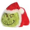 Aster Grinch Grinčas - pliušinis žaislas / pagalvė Grinčas Kalėdų Senelio kostiume 25 cm iš „Spudsters Collection“