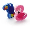 Other Brand Mediniai mišiniai barškučiai (Flamingo, Toucan), atsitiktinis modelių pasirinkimas