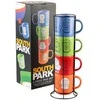 Other Brand Pietų parkas - 4 keraminių puodelių su stovu rinkinys, 300 ml