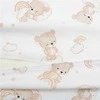 Pagalvės-pagalvėlės užvalkalas vežimėliui New Baby BASIC 59x37 cm meškiukas smėlio spalvos