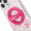 York Kate Spade Niujorko magnetinė kilpa - MagSafe pirštų laikiklis (Pom Pom Rožinė)