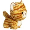 Lean Toys Pliušinis žaislas „Teddy Pets“ – pliušinis žaislas / glamonė katėms, imbierinis dryžuotas katinas, 17 cm
