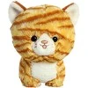 Lean Toys Pliušinis žaislas „Teddy Pets“ – pliušinis žaislas / glamonė katėms, imbierinis dryžuotas katinas, 17 cm