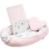 Prabangus Minky pink lizdelis su pagalve ir antklode New Baby