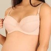 Pusiau sustiprinta liemenėlė žindymui New Baby Eva smėlio spalvos, dydis 70C, 70C
