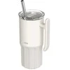 Quokka Umi - Stainless Steel Thermal Mug 720ml with Straw and Silicone Base (Ivory)