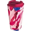 Quokka Vaso Cafe Doble Pared - Plastikinis puodelis su dvigubomis sienelėmis 450 ml (Satsuma)