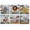 Dėlionė Rappa 2Kids Toys Wooden Blocks Safari