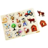 Rappa 2Kids Toys medinė dėlionė „Ūkis“, 14 detalių