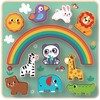 2Kids Toys Rappa 2Kids Žaislai 2 viename gyvūnų pusiausvyros dėlionė