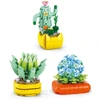 Dėlionė Rappa Building set flower in a pot