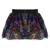 Rappa Children costume juodas tutu skirt with cobwebs
