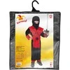 Rappa Vaikiškas kostiumas - raudonas NINJA (M)
