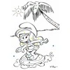 Dėlionė Rappa Coloring book A5 Smurfs with wax