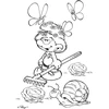 Dėlionė Rappa Coloring book with paints and a brush Smurfs 2