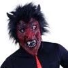 Rappa Devil mask with hair for adults
