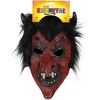 Rappa Devil mask with hair for adults
