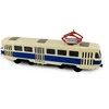 Rappa Metalinis čekiškas retro tramvajus mėlynas 16 cm šviesos garsas