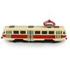 Rappa Metalinis čekiškas retro tramvajus, raudonas, 16 cm, šviesa ir garsas