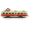 Rappa Metalinis čekiškas retro tramvajus, raudonas, 16 cm, šviesa ir garsas