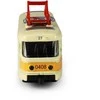 Rappa Metalinis čekiškas retro tramvajus geltonas 16 cm šviesos garsas