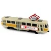 Rappa Metal Czech retro tram yellow 16 cm PRAGUE