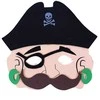 Rappa Piratų kaukės suaugusiems (2 vnt.)
