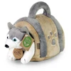 Rappa Plush Husky with crate 13 cm ECO-FRIENDLY