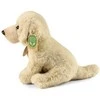 Rappa - pliušinis realistiškas sėdintis labradoro retriverio šuniukas, 23 cm, ekologiška minkšta kolekcija