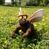Rappa Plush honey bee 18 cm ECO-FRIENDLY